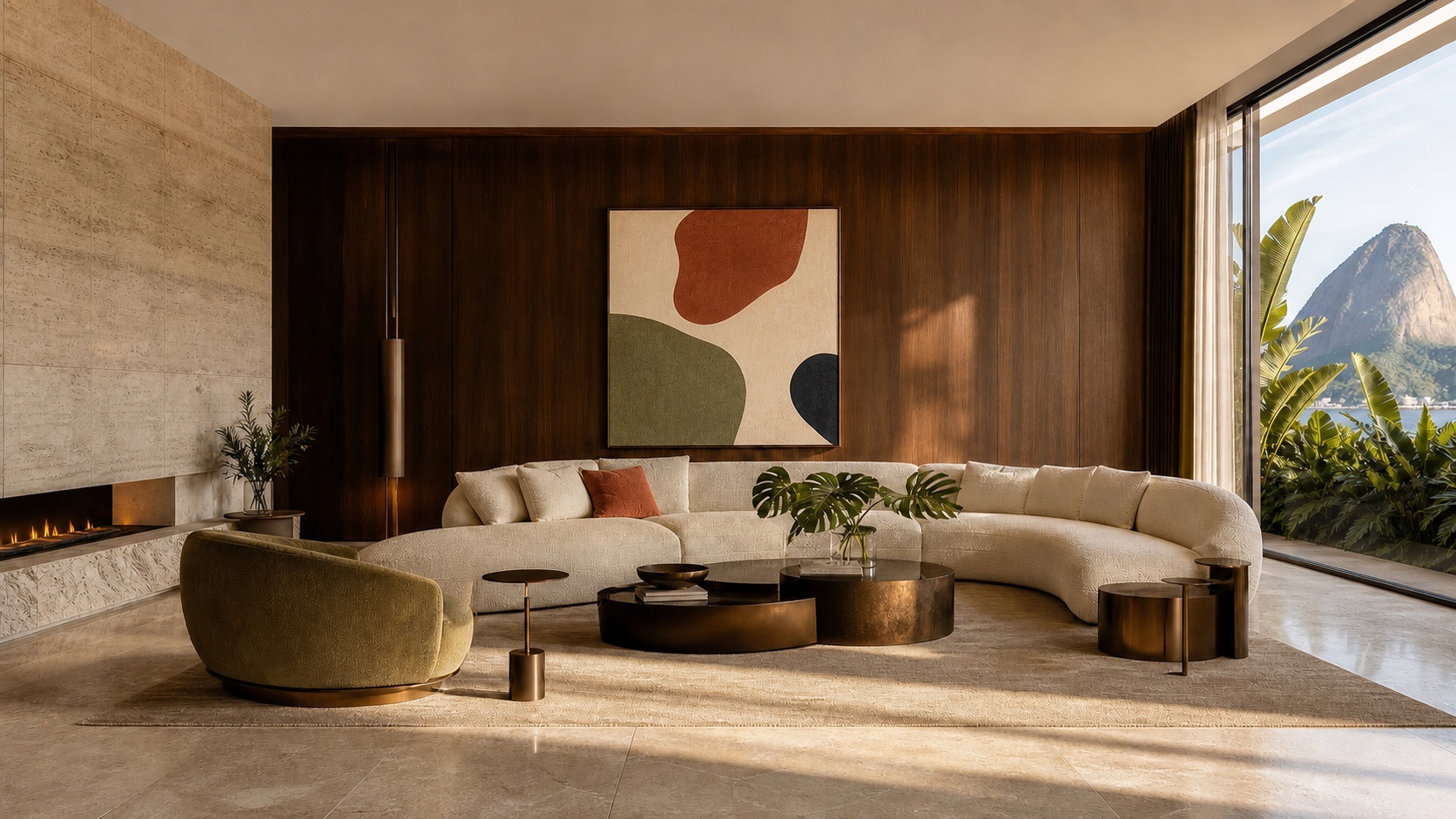 Ambiente finalizado com composição exclusiva da Loggia Mobili